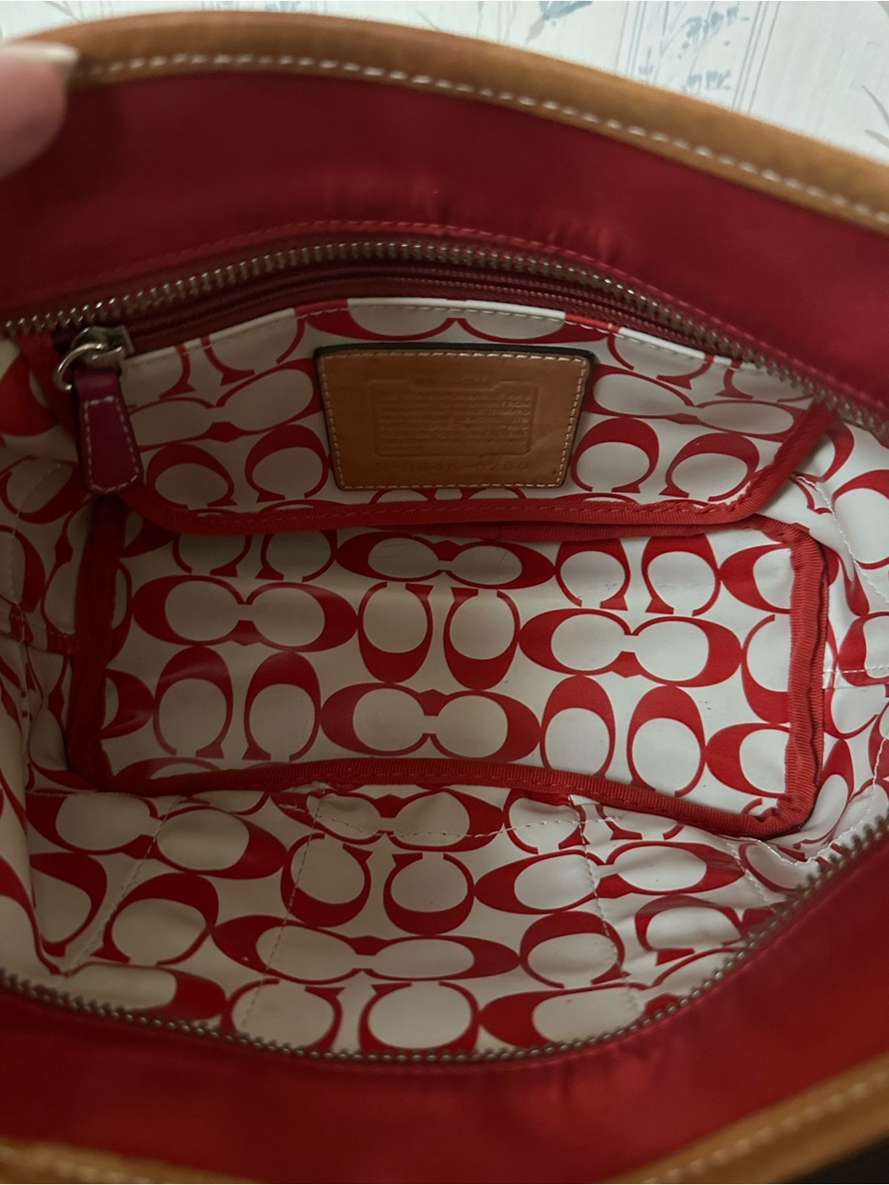 Coach Hampton Mini Red Tote - Picture 13 of 14